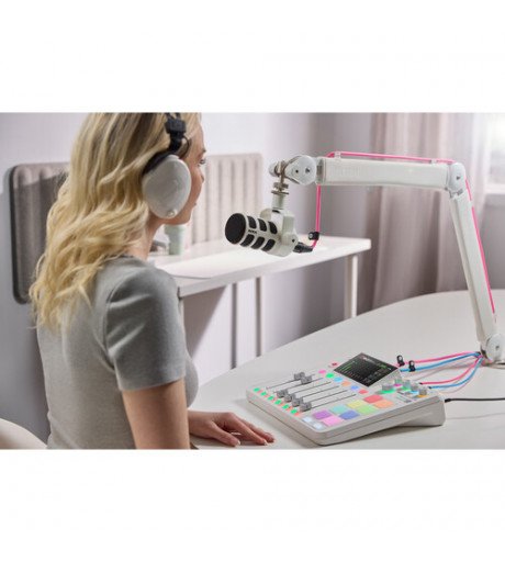 RODE PodMic USB and XLR Dynamic Broadcast Microphone (White)