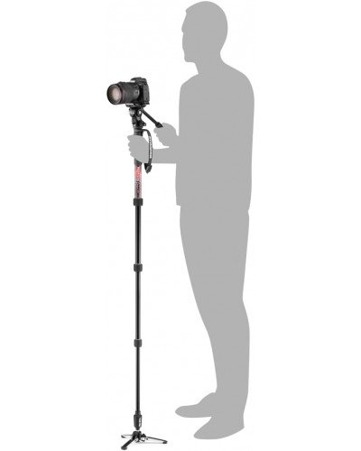 Manfrotto Element MII Video Monopod with Live Fluid Head(MVMELMIIA4LIVE)