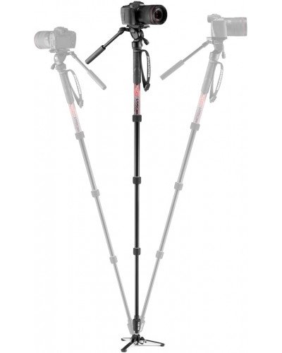 Manfrotto Element MII Video Monopod with Live Fluid Head(MVMELMIIA4LIVE)