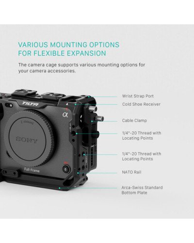 Tilta Camera Cage Basic Kit V2 for Sony FX3 & FX30 Black (TA-T16-A-B)
