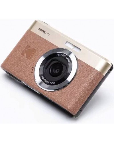 Kodak Pixpro C1 13MP Digital Camera Brown with 32GB Memory Card & Card Reader