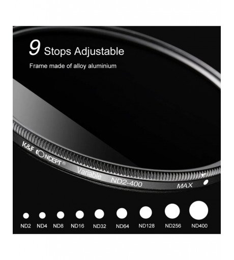 K&F Concept Nano-B Variable ND2-400 Filter 58mm