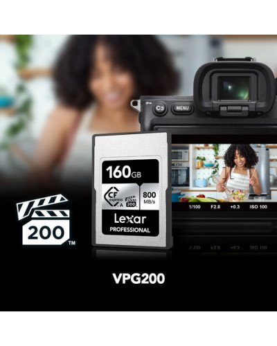 Lexar 160GB Professional CFexpress Type A Card SILVER Series