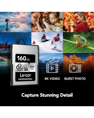 Lexar 160GB Professional CFexpress Type A Card SILVER Series