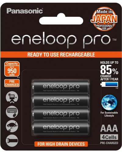 Panasonic eneloop PRO AAA Rechargable Batteries 950mAh