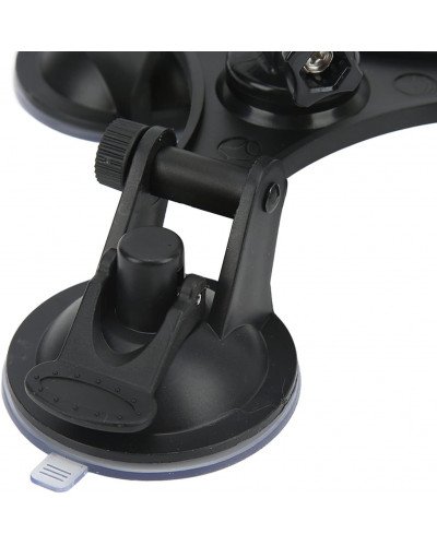 Triple Suction Cup Mount with 1/4 Threaded Head 360 Degree Tripod Ball Head