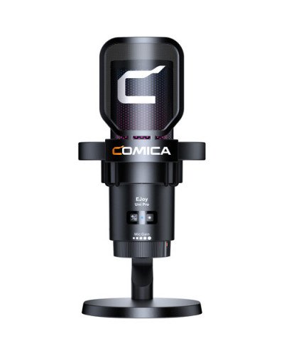 COMICA Audio EJoy Uni Pro D RGB Cardioid Condenser Wireless/USB-C Microphone with Desktop Stand