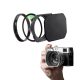 MRCUV Adapter Hood Kit for FUJIFILM X100 Series X100/X100V/X100VI/X100F/X100S/X100T (Black)