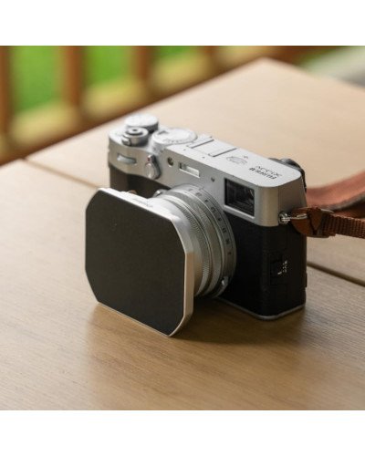 MRCUV Adapter Hood Kit for FUJIFILM X100 Series X100/X100V/X100VI/X100F/X100S/X100T (Silver)
