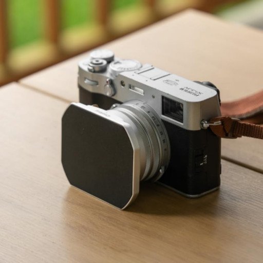 MRCUV Adapter Hood Kit for FUJIFILM X100 Series X100/X100V/X100VI/X100F/X100S/X100T (Silver)