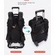 Camera Trolley Backpack with Wheels Professional DSLR Travel Bag (45L)