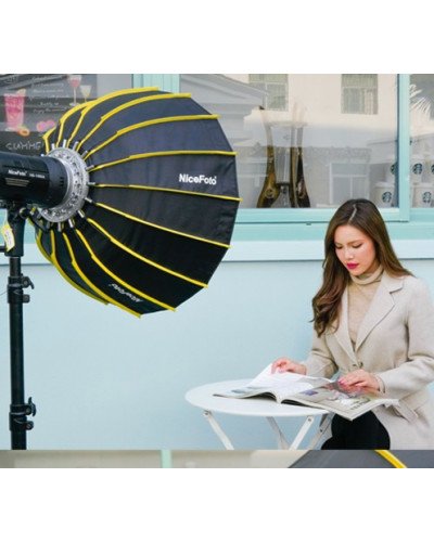 NiceFoto LED-Φ60g Quick Set-up Parabolic Softbox With Grid 60cm