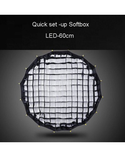 NiceFoto LED-Φ60g Quick Set-up Parabolic Softbox With Grid 60cm