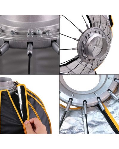 NiceFoto 70Pro Quick Installation Deep Softbox With Grid 70cm NiceFoto 70Pro Quick Installation Deep Softbox With Grid 70cm