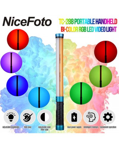 NiceFoto TC-288 20W Bi-Color RGB LED Light Wand