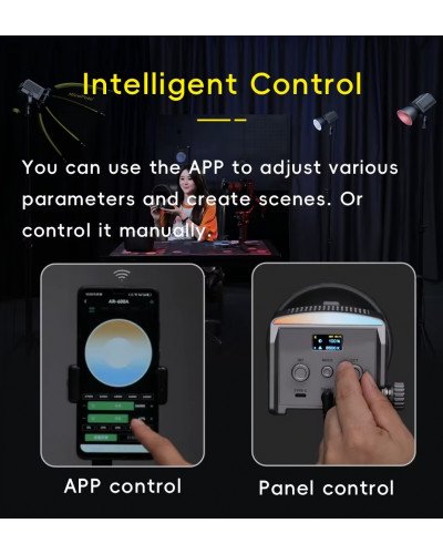 NiceFoto AR-600A Bi-Color Mini Portable LED Video Light Kit