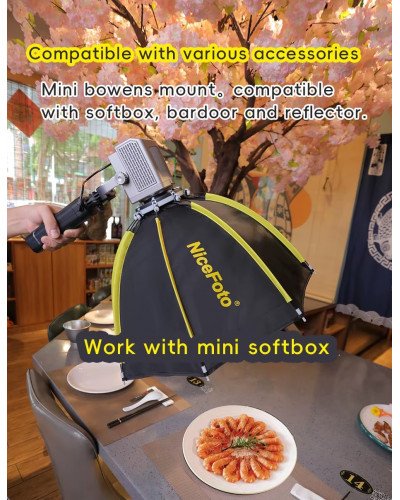 NiceFoto AR-600A Bi-Color Mini Portable LED Video Light Kit