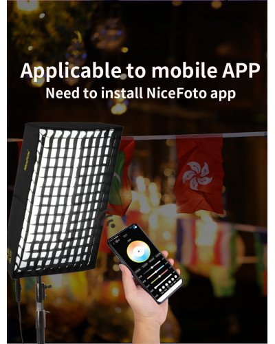 NiceFoto FB-1000A 100W Bi-Color Folding Fabric LED Light NiceFoto FB-1000A 100W Bi-Color Folding Fabric LED Light