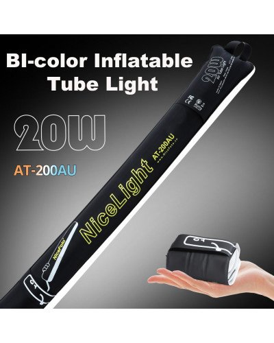 NiceFoto AT-200AU 20W Portable Air Tube Bi-Color LED Light