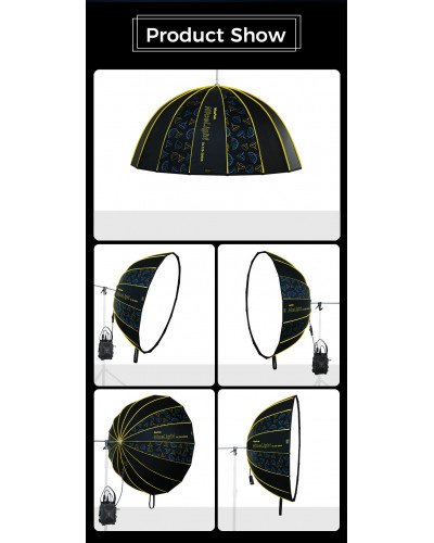 NiceFoto DL120-3000A 300W Bi-Color Umbrella Light(With Grid)