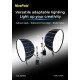 NiceFoto DL80-1000A 100W Bi-Color Umbrella Light(With Grid)
