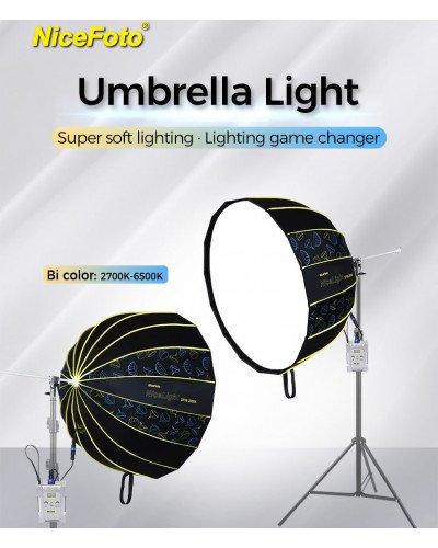 NiceFoto DF90-2000A 200W Bi-Color Umbrella Light(With Grid) NiceFoto DF90-2000A 200W Bi-Color Umbrella Light(With Grid)