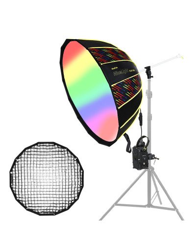 NiceFoto DL80-1000C 100W RGB Umbrella Light(With Grid)