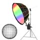 NiceFoto DL80-1000C 100W RGB Umbrella Light(With Grid) NiceFoto DL80-1000C 100W RGB Umbrella Light(With Grid)