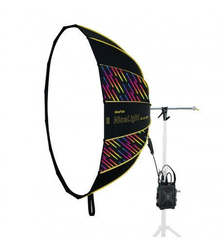 NiceFoto DL120-3000C 300W RGB Umbrella Light(With Grid)
