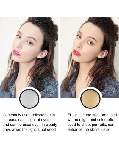 NiceFoto SR-2-Ø42" 2in1 Round Reflector Discs (107cm) NiceFoto SR-2-Ø42" 2in1 Round Reflector Discs (107cm)