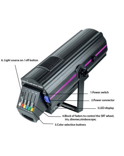 350W LED High Power LED Stage Follow Spot Light