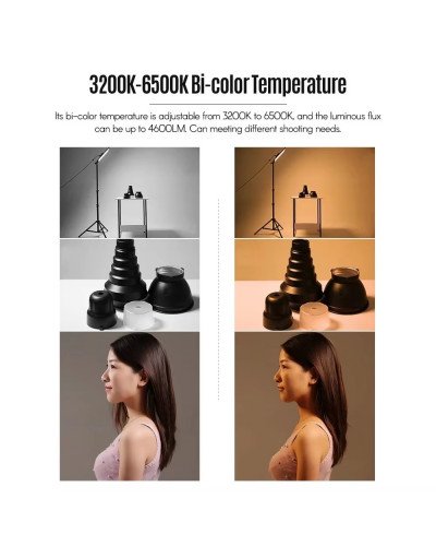 NiceFoto SL-500A 50W LED Video Light Bi-color with Stand NiceFoto SL-500A 50W LED Video Light Bi-color with Stand