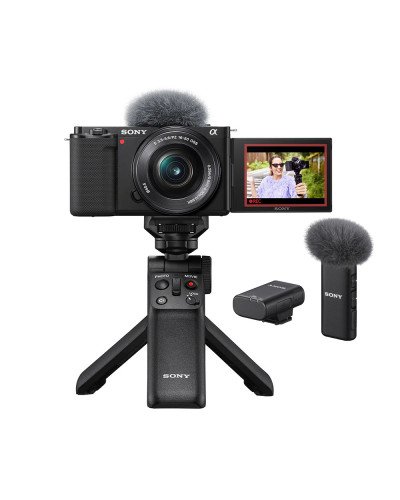 Sony ZV-E10 Mirrorless Camera with 16-50mm Lens and Content Creator Kit