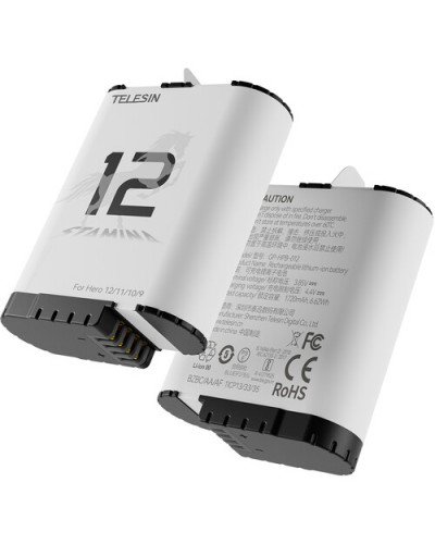 TELESIN 1720mAh Stamina Battery for GoPro HERO12/11/10/9 TELESIN 1720mAh Stamina Battery for GoPro HERO12/11/10/9