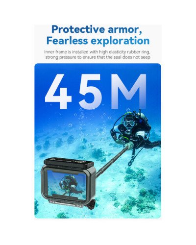 TELESIN Waterproof Case for DJI Osmo Action 3/4/5 Pro