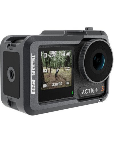 TELESIN Aluminum Camera Cage for DJI Osmo Action 3/4