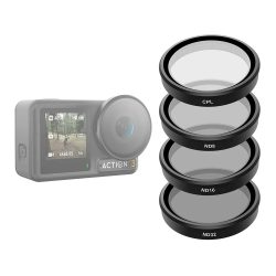 TELESIN Circular Polarizer &amp; ND Filter Set for DJI Osmo Action 3/4/5 Pro