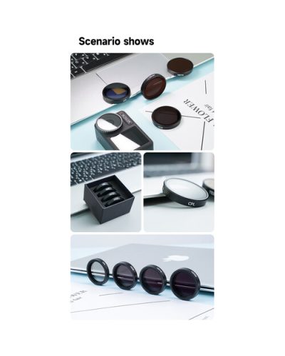 TELESIN Circular Polarizer & ND Filter Set for DJI Osmo Action 3/4/5 Pro TELESIN Circular Polarizer & ND Filter Set for DJI Osmo Action 3/4/5 Pro