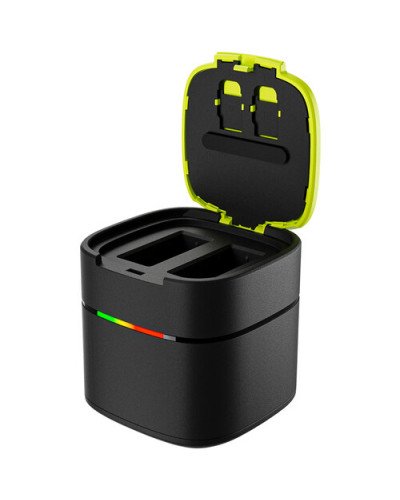 TELESIN 2-Channel Fast Charger Box for GoPro HERO 9/10/11/12 Batteries