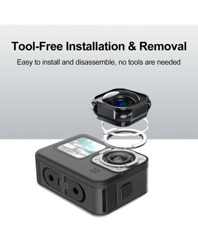 TELESIN Aluminum Alloy Frame Max Lens Mod for GoPro Hero 12/11//10/9 Mini TELESIN Aluminum Alloy Frame Max Lens Mod for GoPro Hero 12/11//10/9 Mini