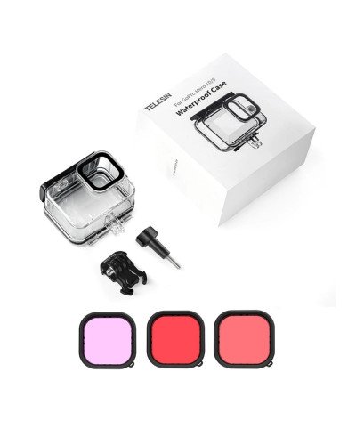 TELESIN 45M Diving Waterproof Case with Lens Filter for GoPro Hero 12/11/10/9 TELESIN 45M Diving Waterproof Case with Lens Filter for GoPro Hero 12/11/10/9