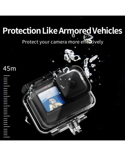 TELESIN 45M Diving Waterproof Case with Lens Filter for GoPro Hero 12/11/10/9 TELESIN 45M Diving Waterproof Case with Lens Filter for GoPro Hero 12/11/10/9