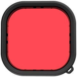 TELESIN Red Lens Filter for GoPro HERO13/12/11/10/9