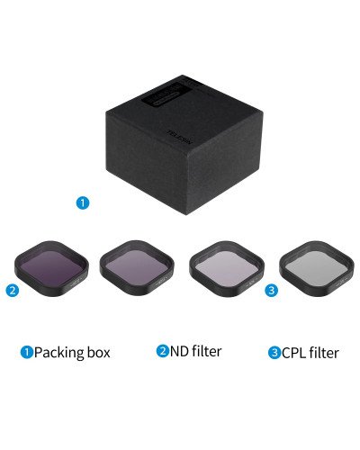 TELESIN ND & CPL Lens Filters Set for GoPro Hero 12/11/10/9/ Mini