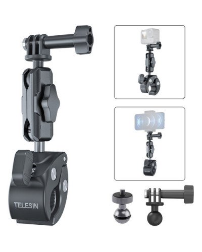 TELESIN Plastic Universal Handlebar Mount Tube Clamp