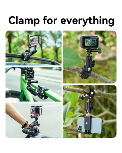 TELESIN Plastic Universal Handlebar Mount Tube Clamp