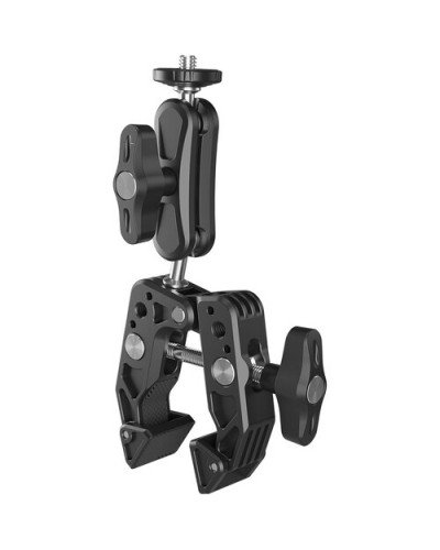 TELESIN Multifunction Crab Clamp with 2.3" Ball Head Arm