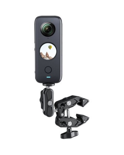 TELESIN Multifunction Crab Clamp with 2.3" Ball Head Arm