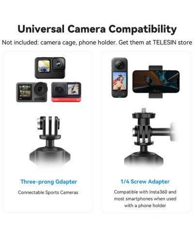 TELESIN Bike Handlebar Clamp Mount