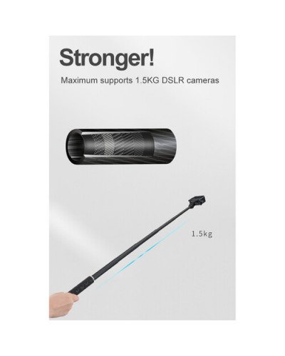 TELESIN Carbon-Fiber Selfie Monopod with Aluminum Tripod for Action Cameras 0.9M TELESIN Carbon-Fiber Selfie Monopod with Aluminum Tripod for Action Cameras 0.9M